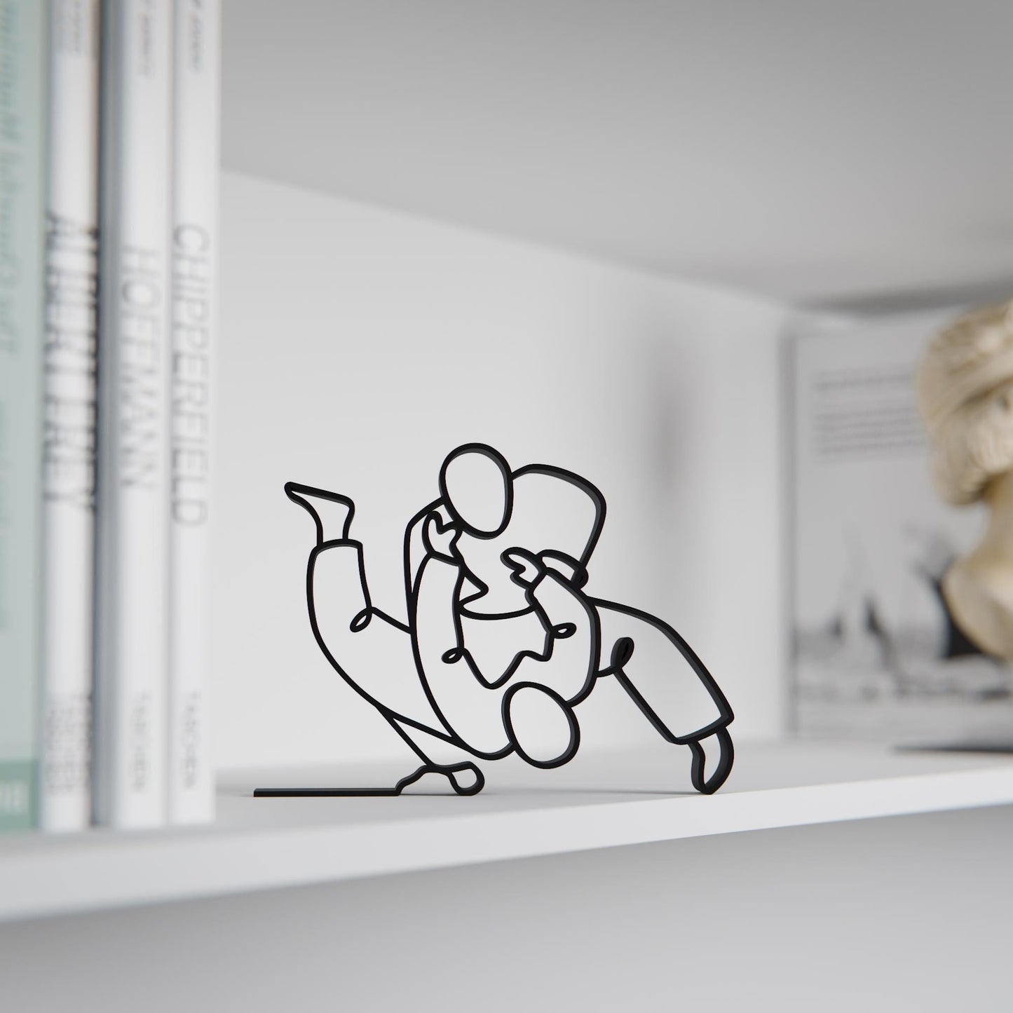 Jiu jitsu Fighter - Customized Line Art Figure