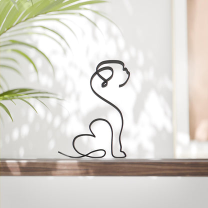 Pekingese Dog 31 - Line Art Figure