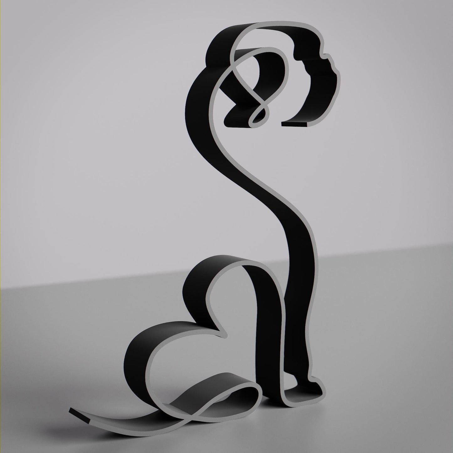 Pekingese Dog 31 - Line Art Figure