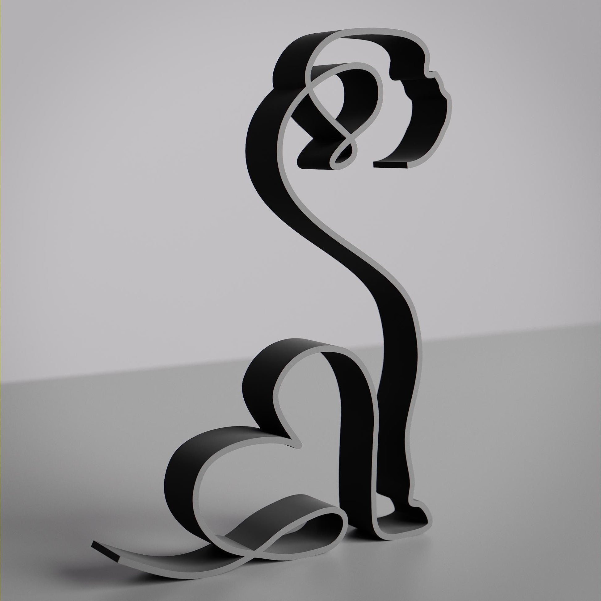 Pekingese Dog 31 - Line Art Figure