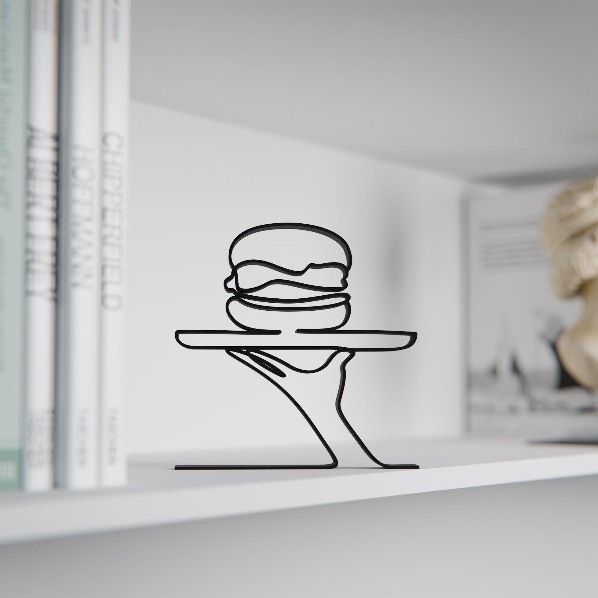 Fast Food Worker - Customized Line Art Figure