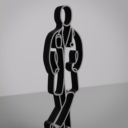 Doctor - Customized Line Art Figure