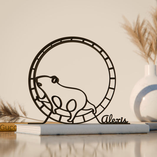 Hamster - Customized Line Art Figure