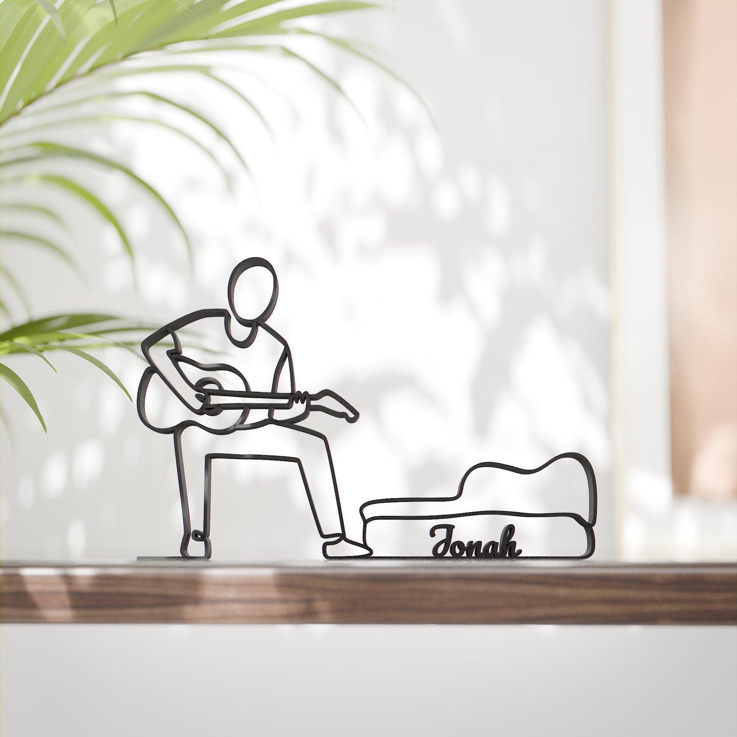 Street Musician - Customized Line Art Figure