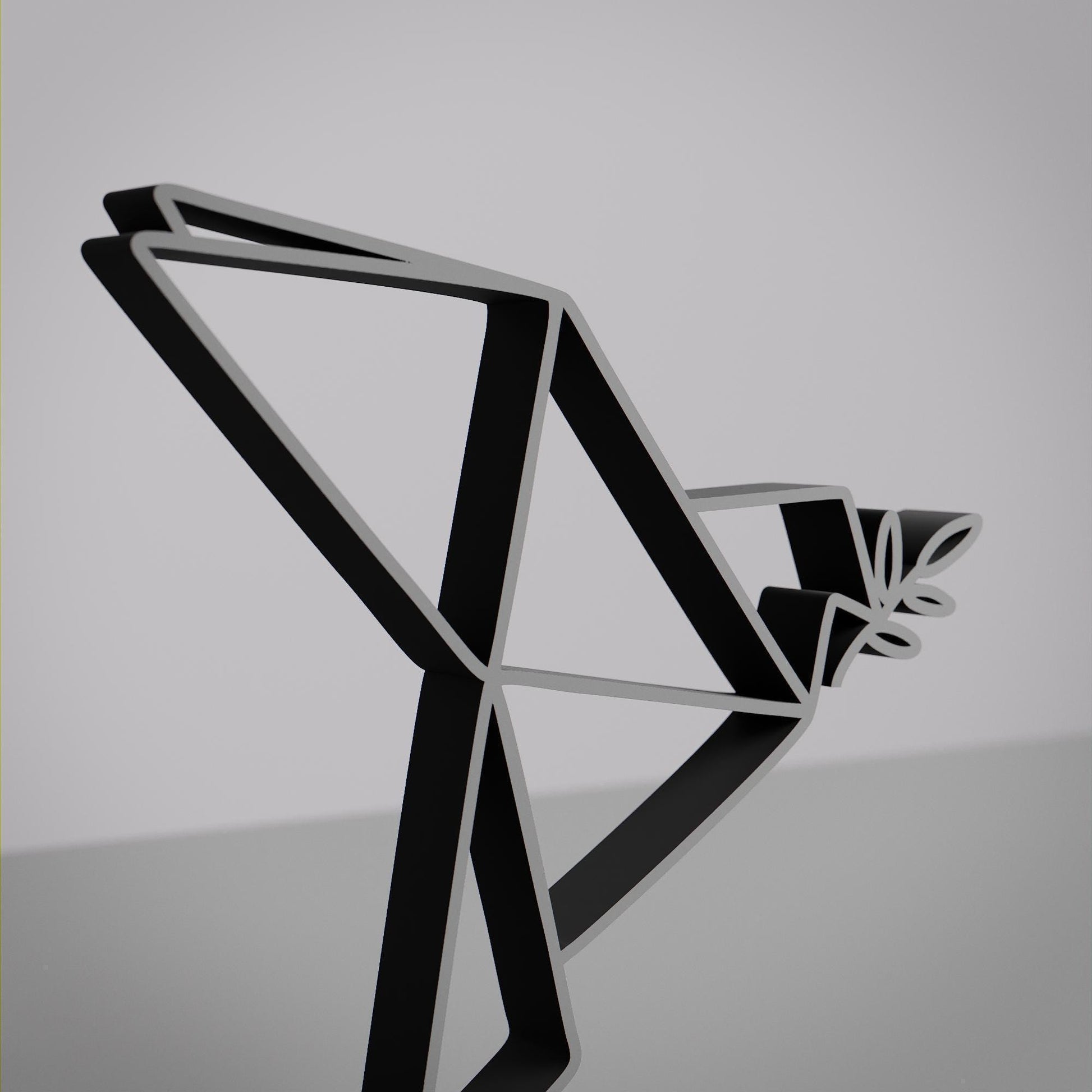 Origami Dove - Customized Line Art Figure