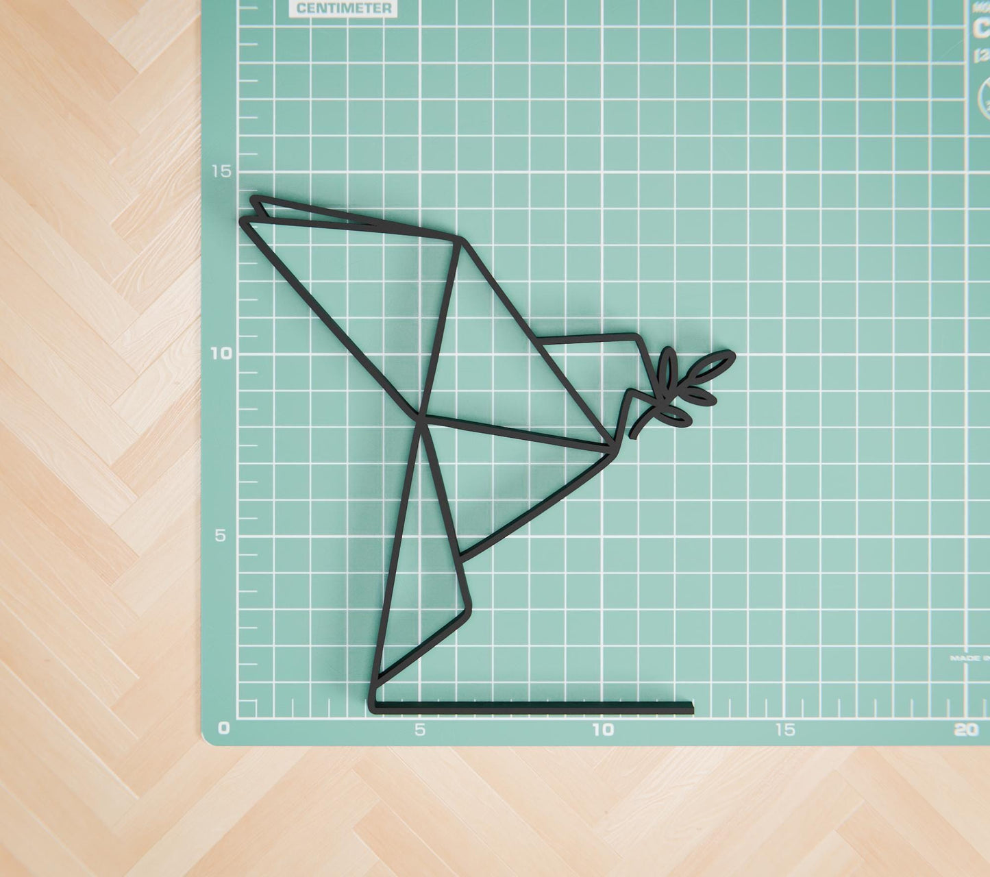 Origami Dove - Customized Line Art Figure