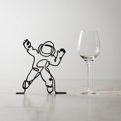 Astronaut - Customized Line Art Figure