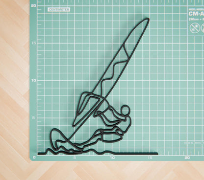 Windsurfer - Customized Line Art Figure