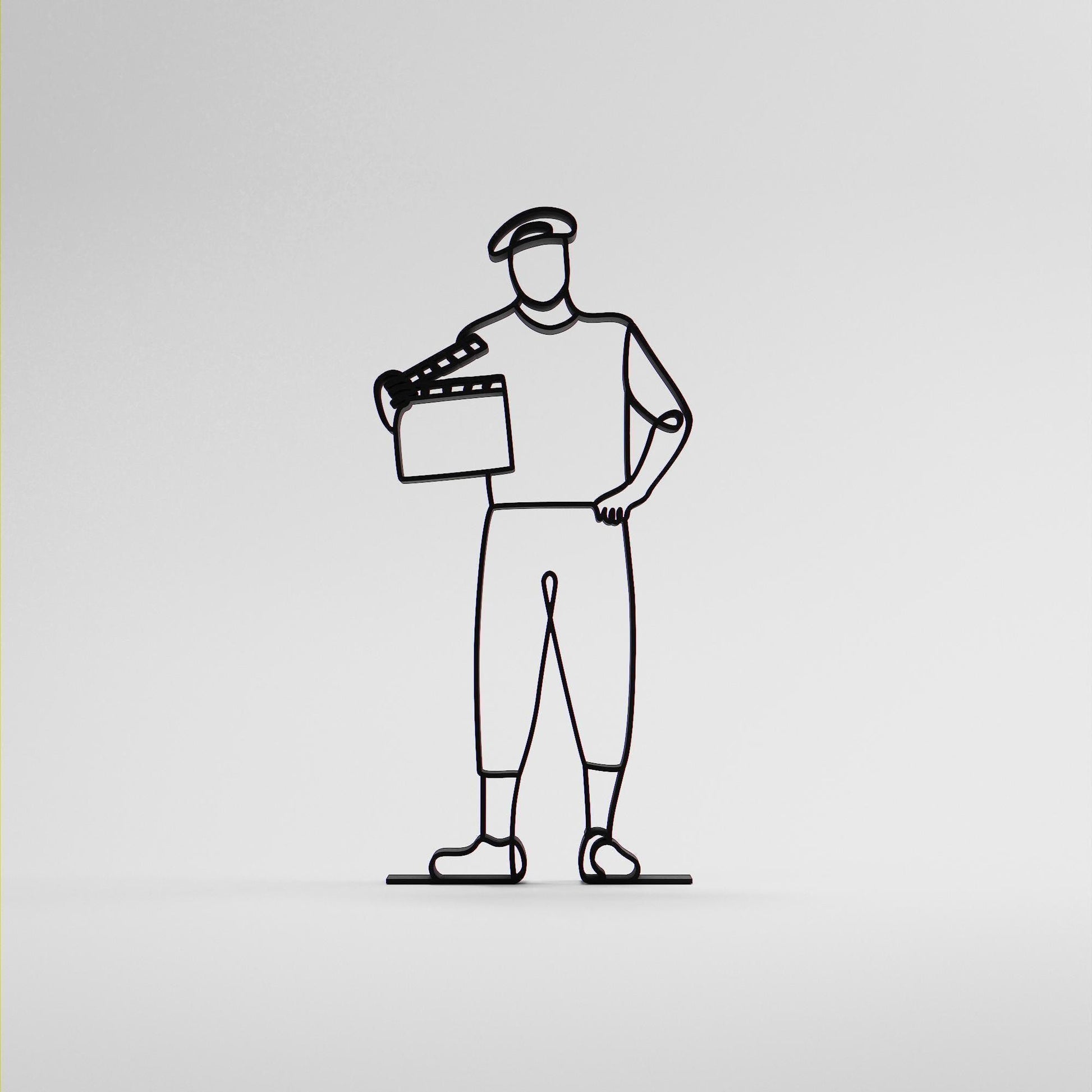 Film Director - Customized Line Art Figure