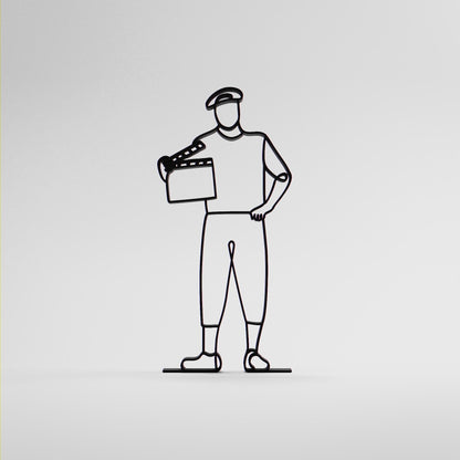 Film Director - Customized Line Art Figure