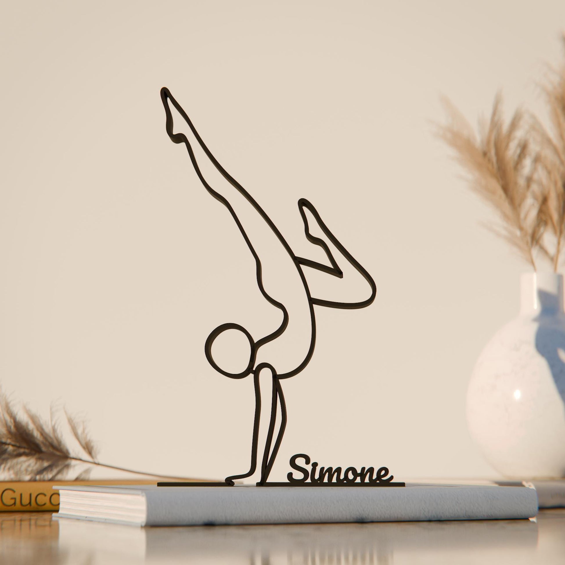 Gymnast - Customized Line Art Figure
