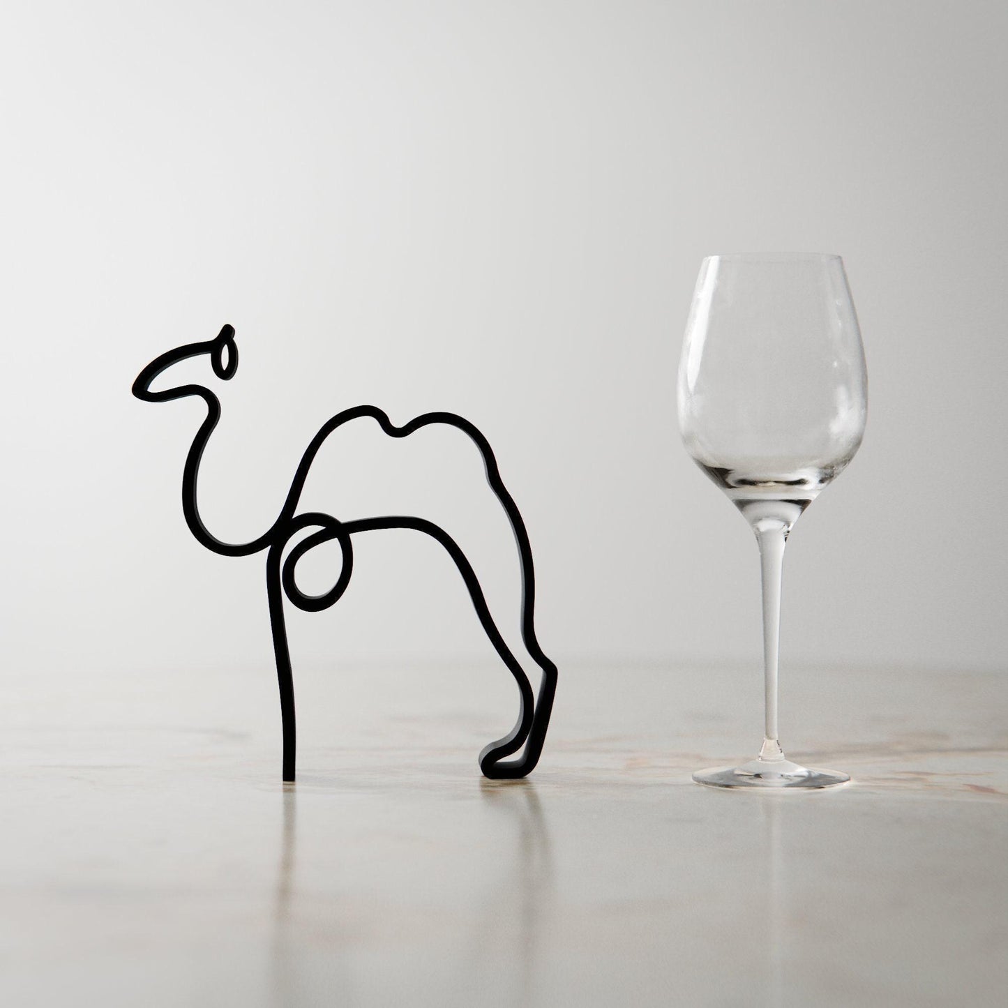 Picasso's Camel - Line Art Figure