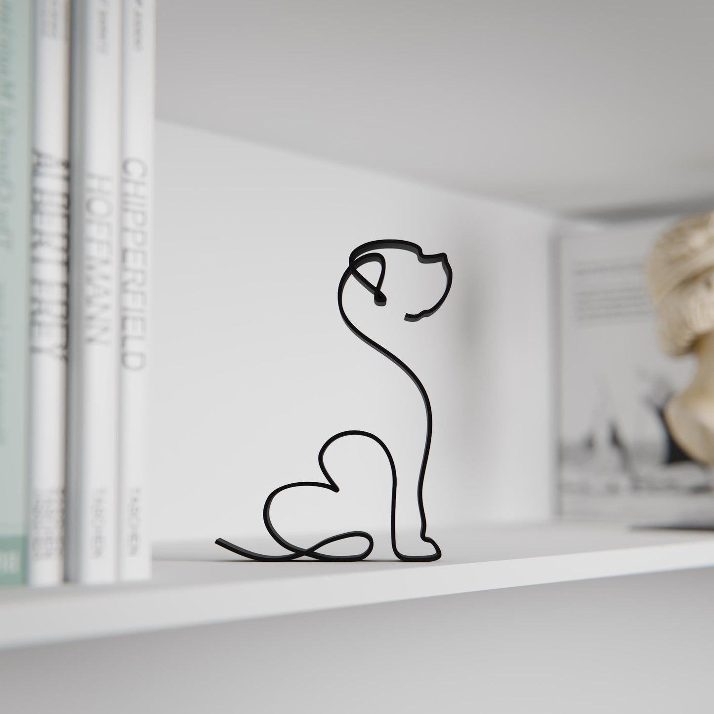 Mastiff Dog 26 - Line Art Figure