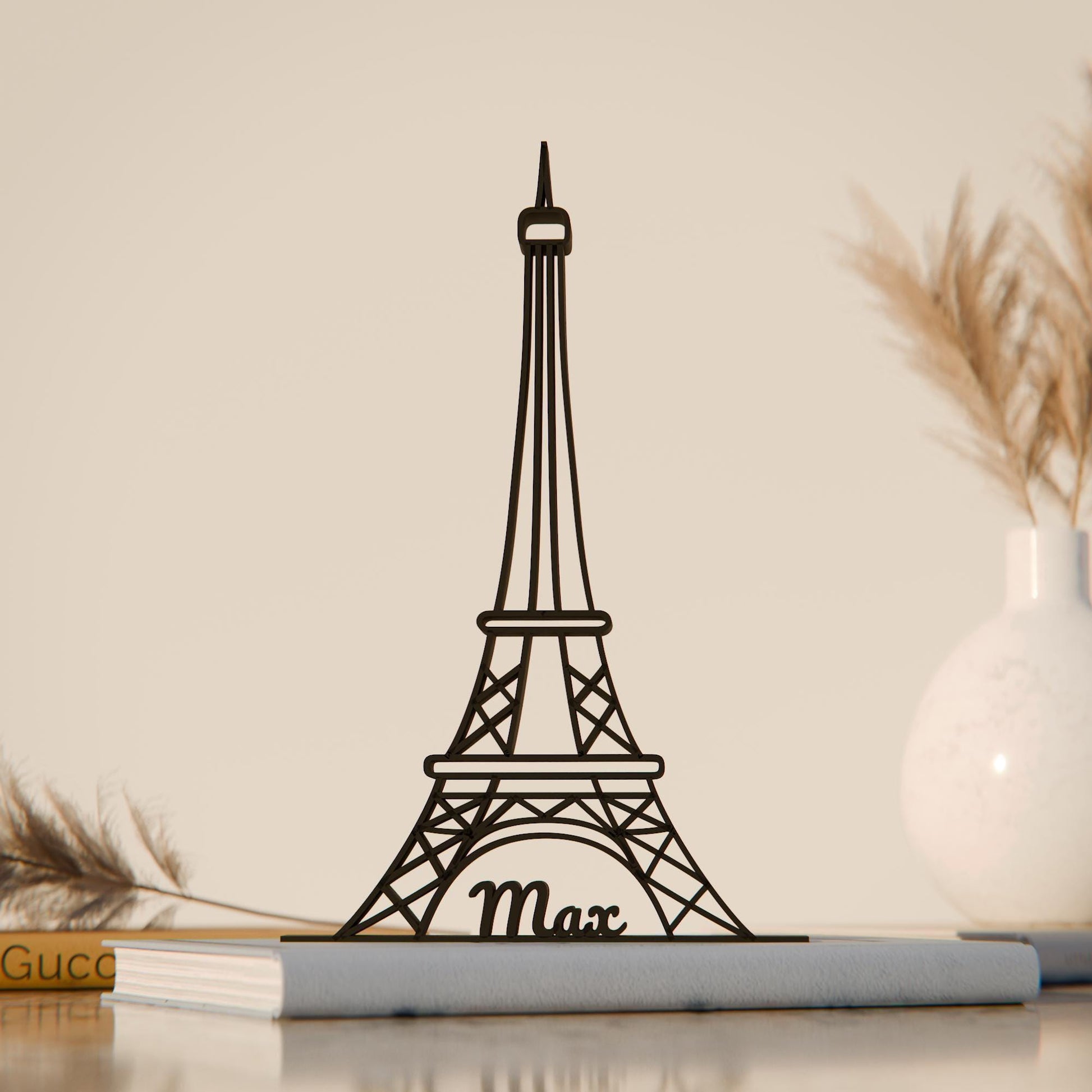 Eiffel Tower - Customized Line Art Figure