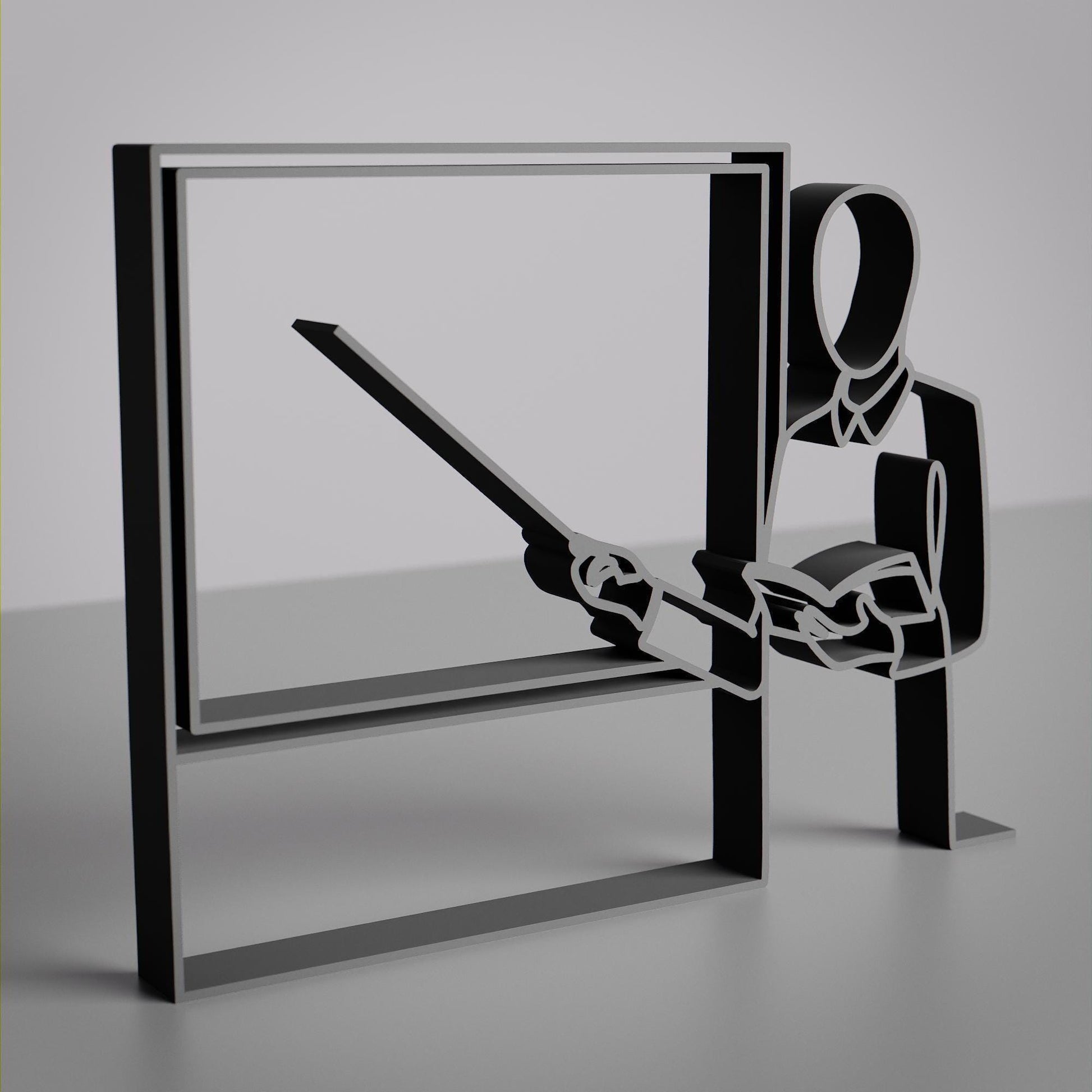 Teacher - Customized Line Art Figure