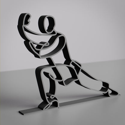 Tai Chi Practitioner - Customized Line Art Figure