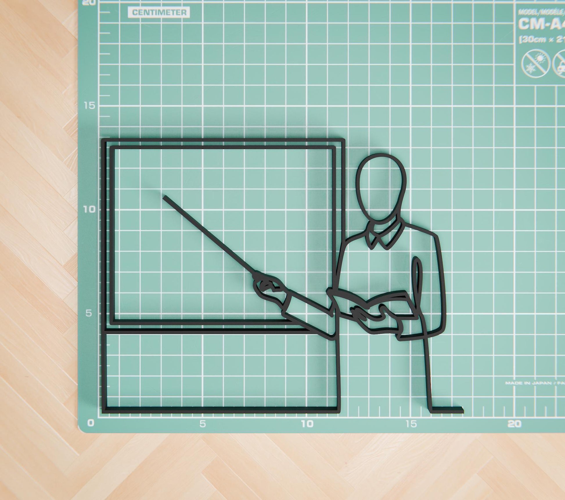 Teacher - Customized Line Art Figure