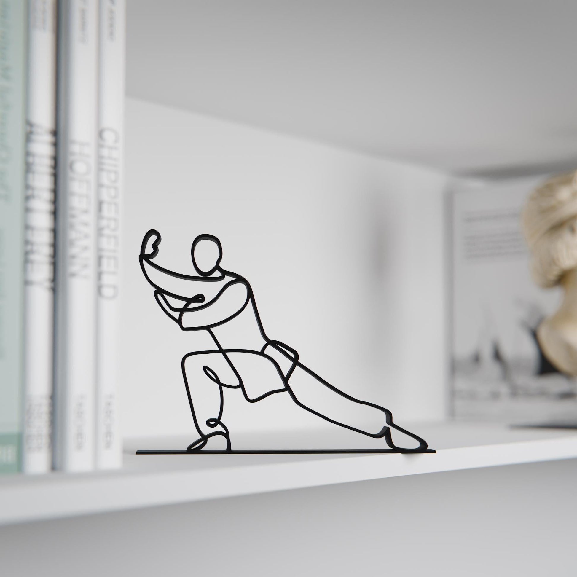 Tai Chi Practitioner - Customized Line Art Figure