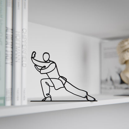 Tai Chi Practitioner - Customized Line Art Figure