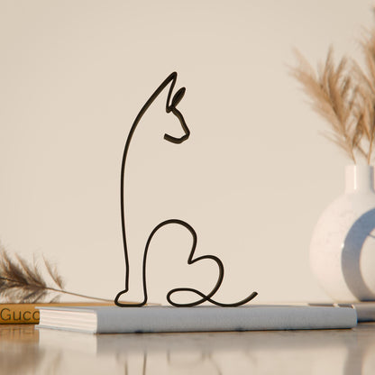 Sphynx Cat 05 - Line Art Figure