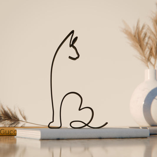 Sphynx Cat 05 - Line Art Figure