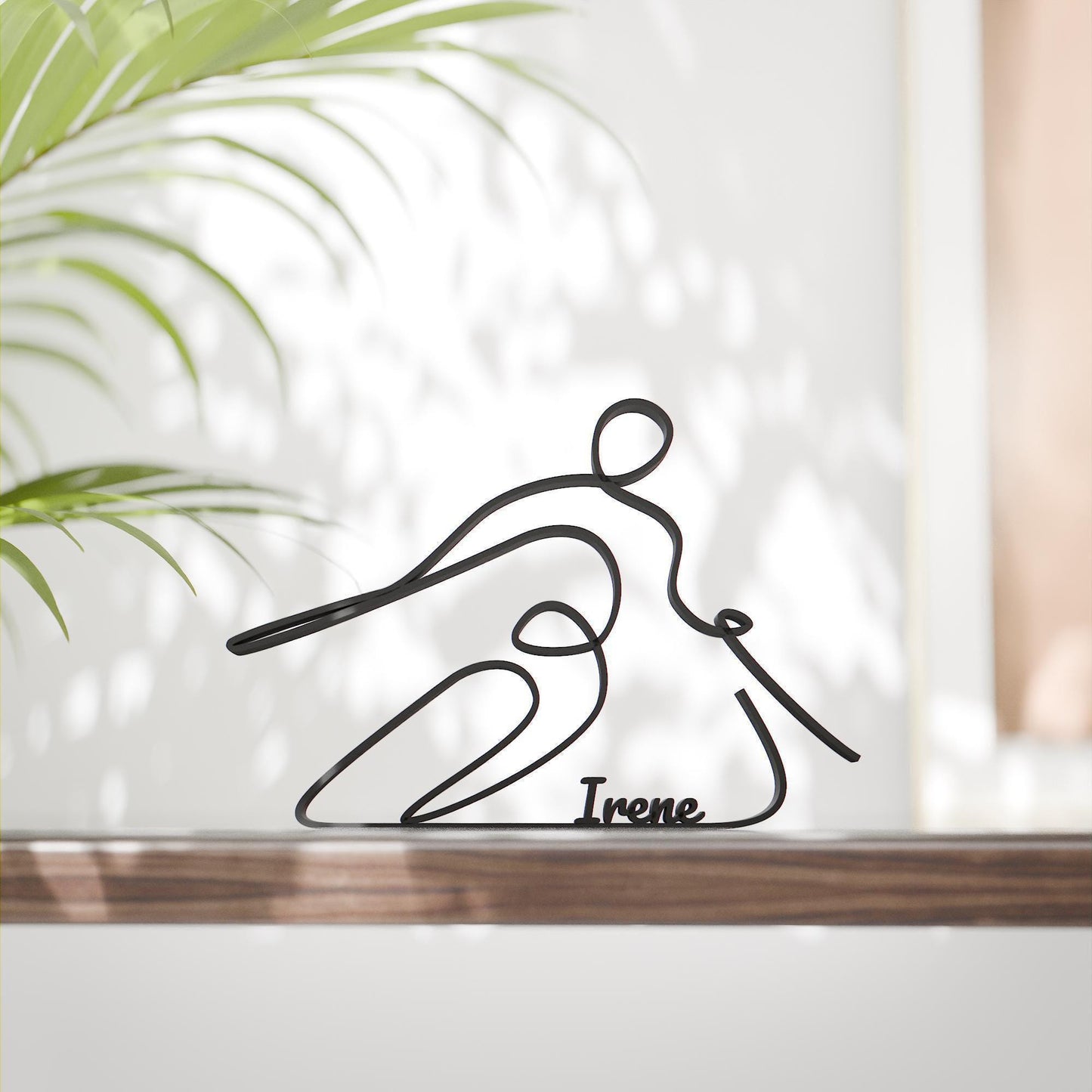 Skier - Customized Line Art Figure