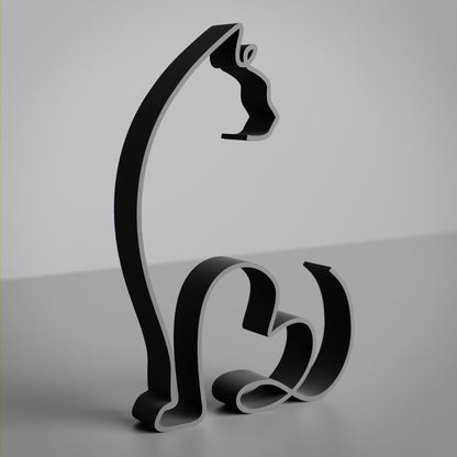 Ragdoll Cat 06 - Line Art Figure