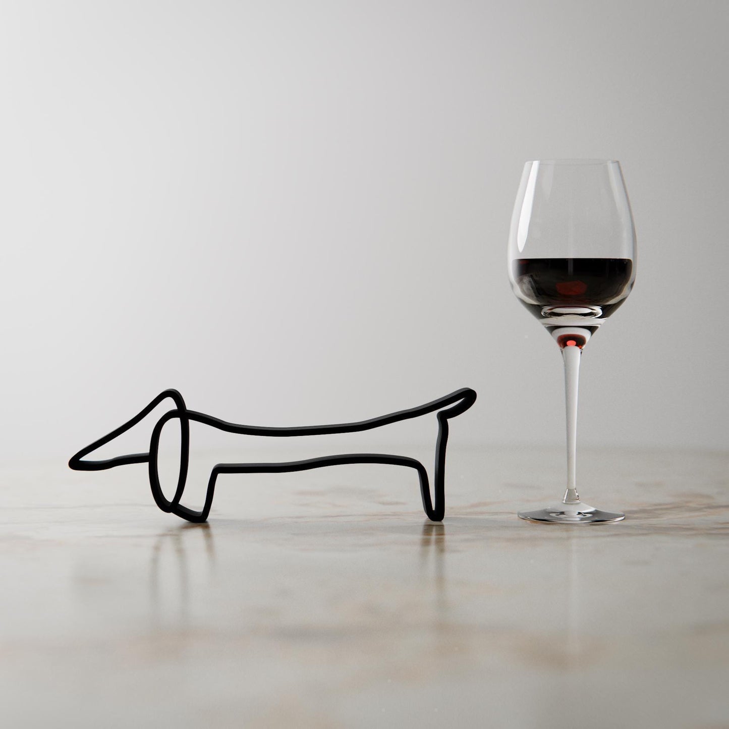 Picasso's Dog - Line Art Figure