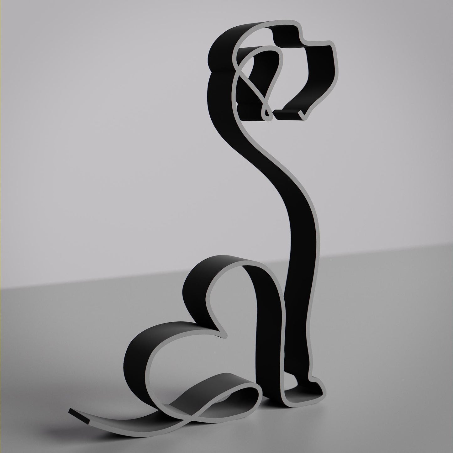 Golden Doodle Dog 33 - Line Art Figure