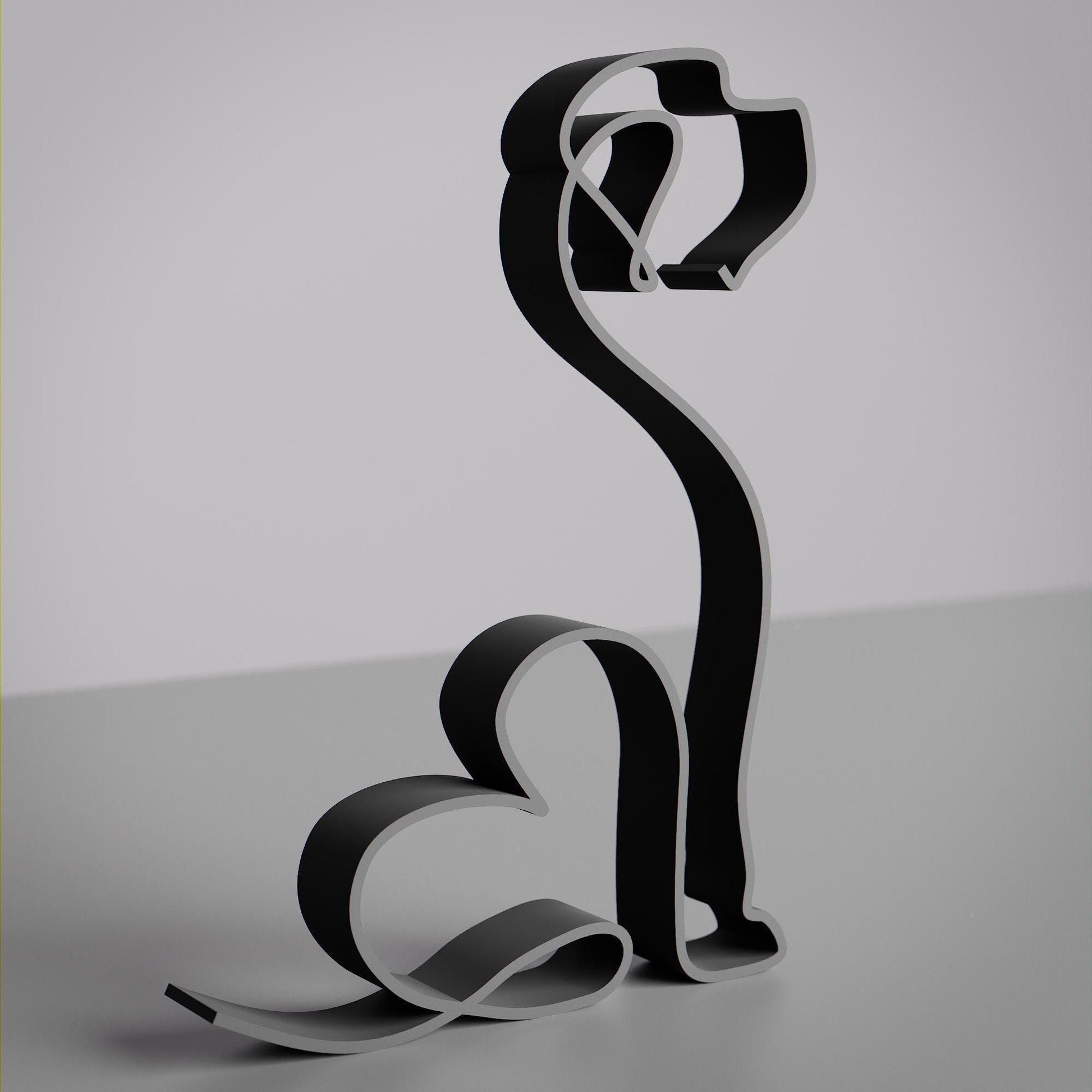 Golden Doodle Dog 33 - Line Art Figure