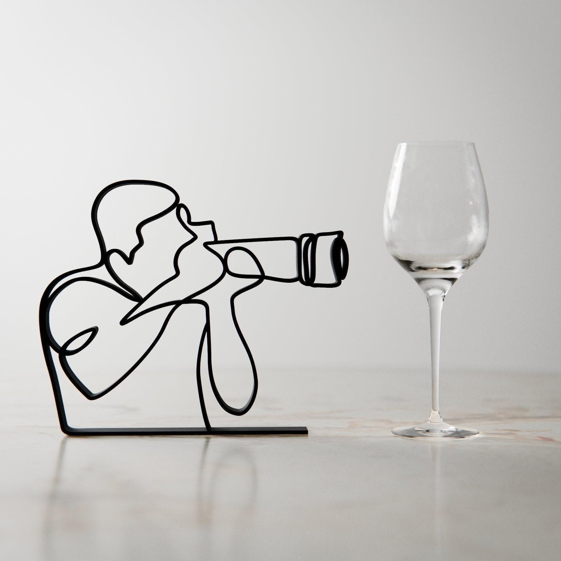 Photographer - Customized Line Art Figure