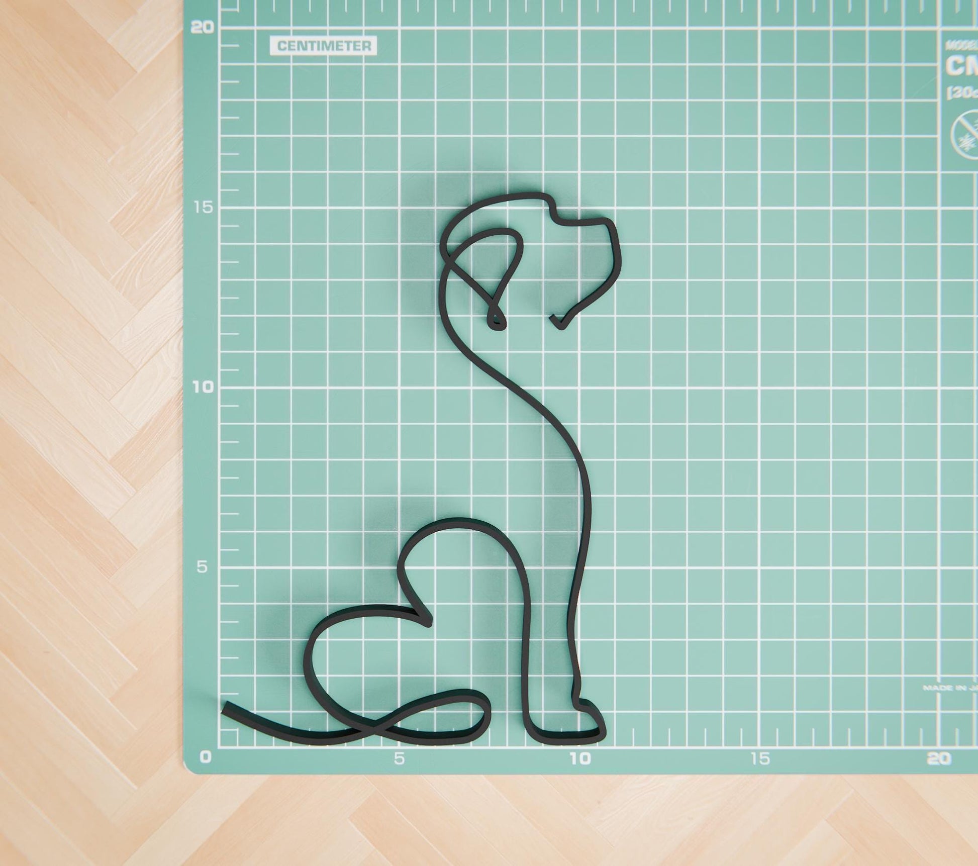 Golden Doodle Dog 33 - Line Art Figure