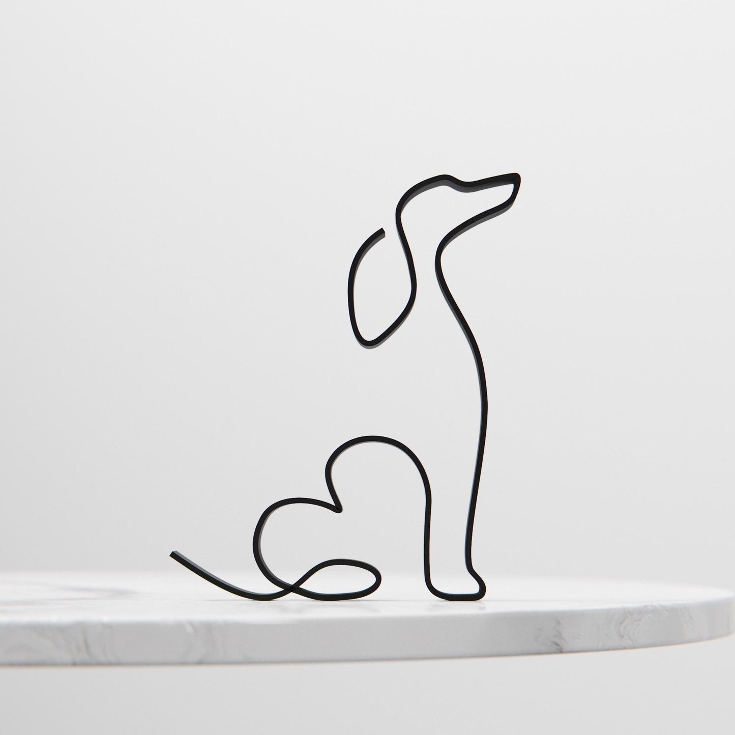 Afghan Hound Dog 06 - Line Art Figure