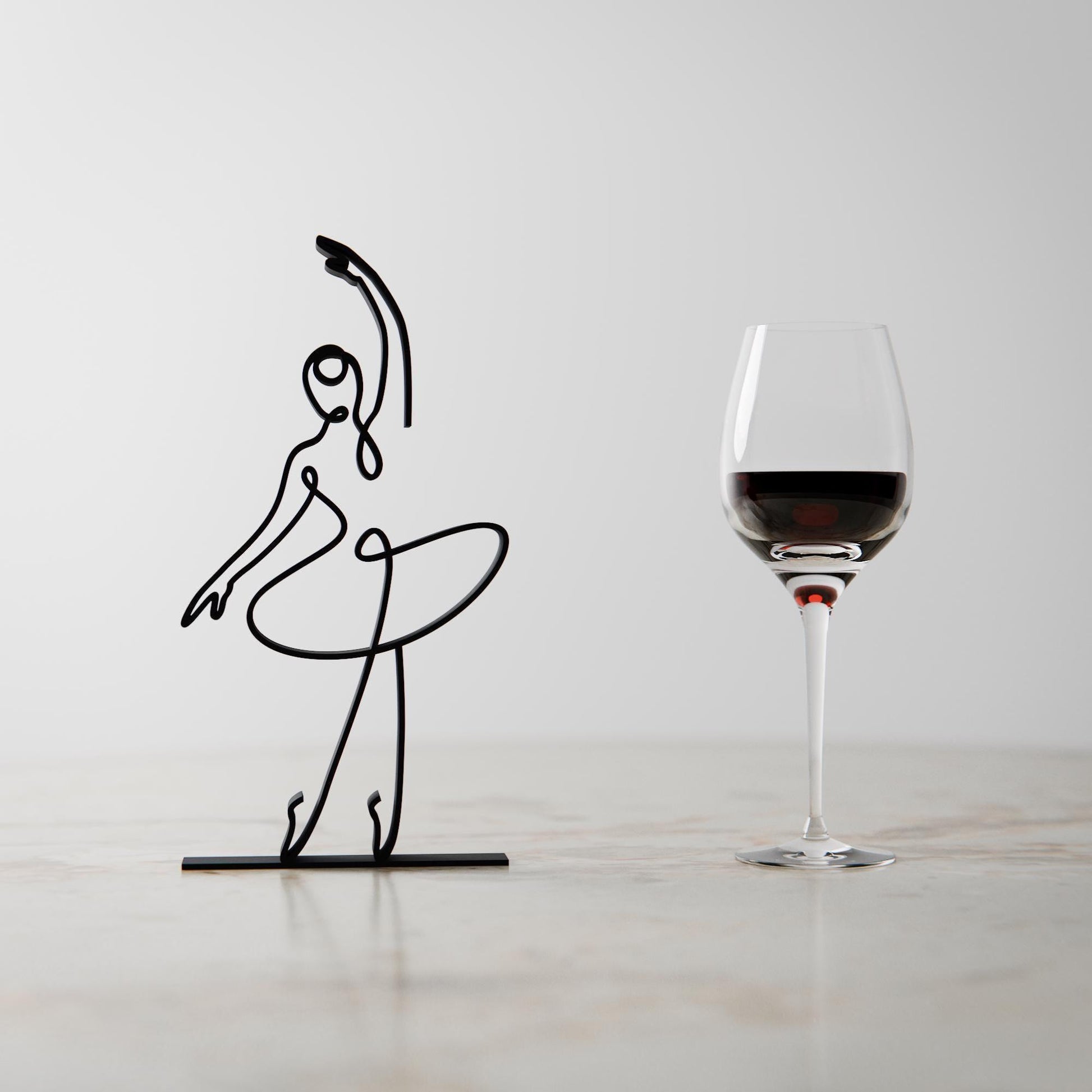 Ballerina 03 - Line Art Figure