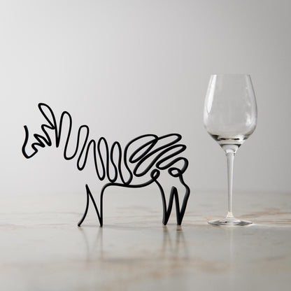 Zebra - Line Art Figure