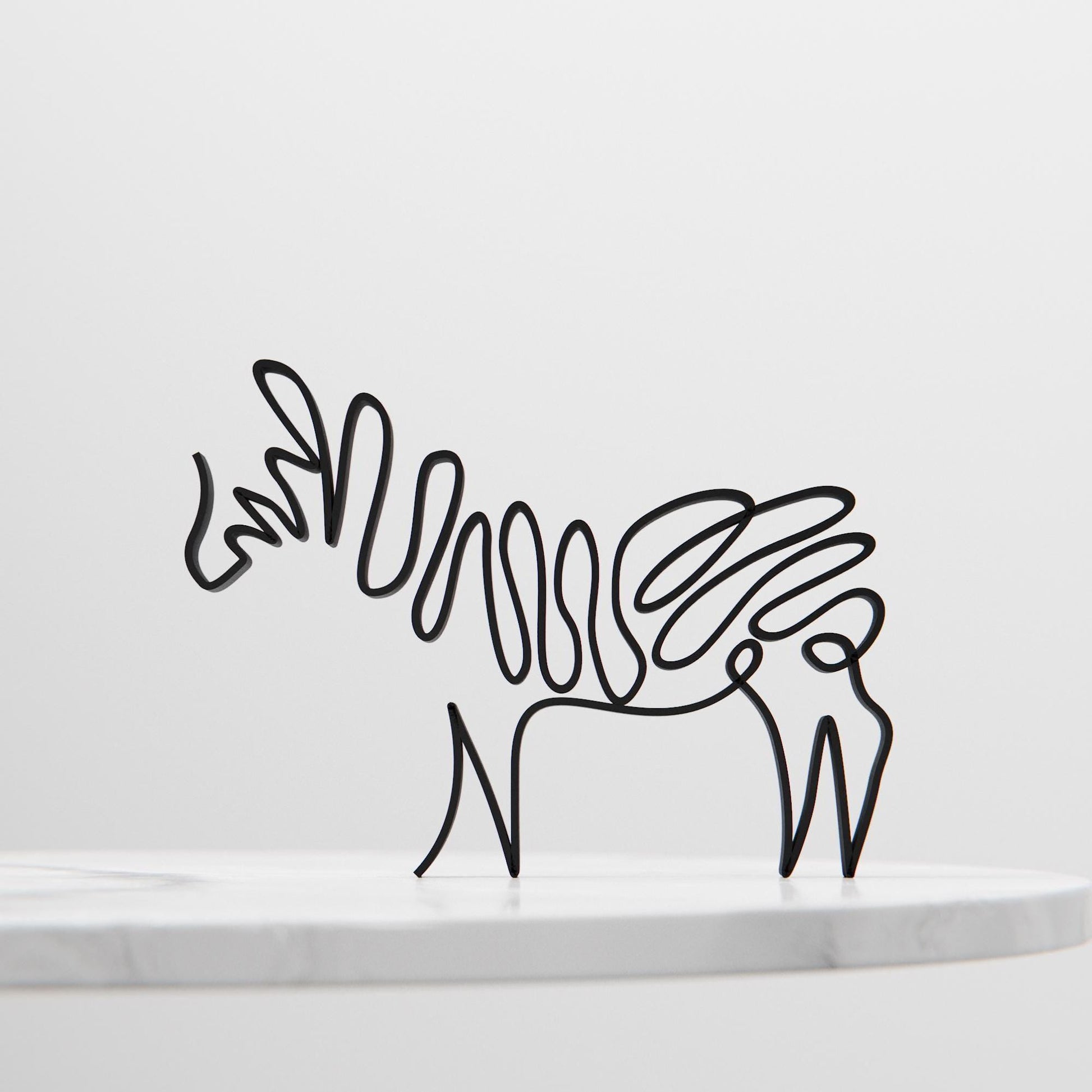 Zebra - Line Art Figure