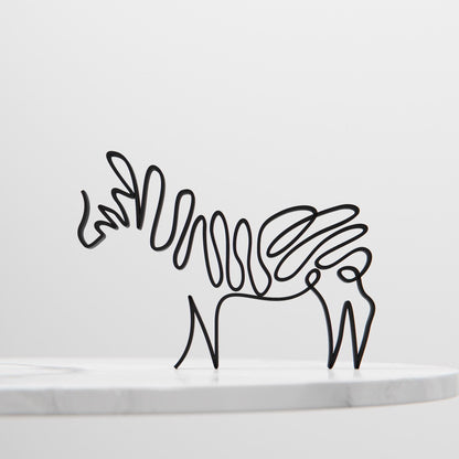 Zebra - Line Art Figure
