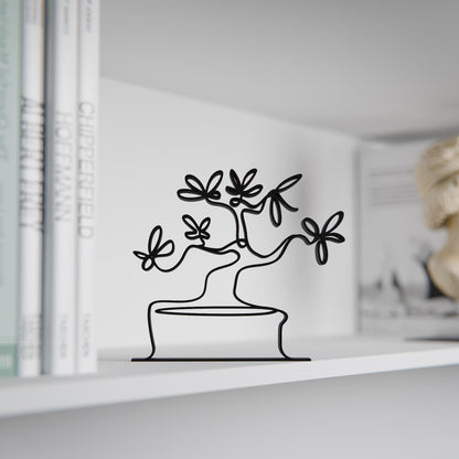Bonsai Tree - Customized Line Art Figure