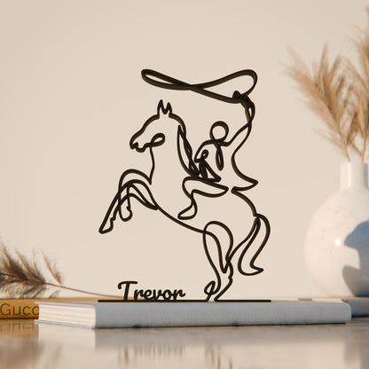 Rodeo - Line Art Figure