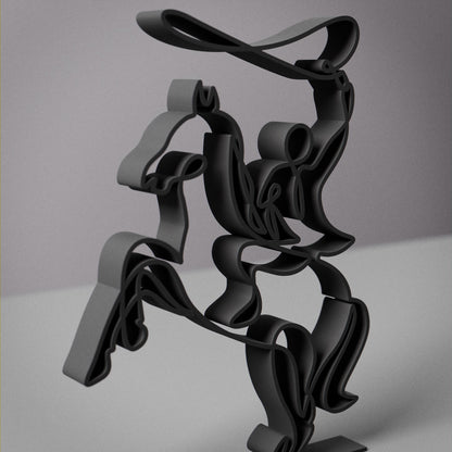 Rodeo - Line Art Figure