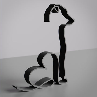 Japanese Terrier Dog 25 - Line Art Figure