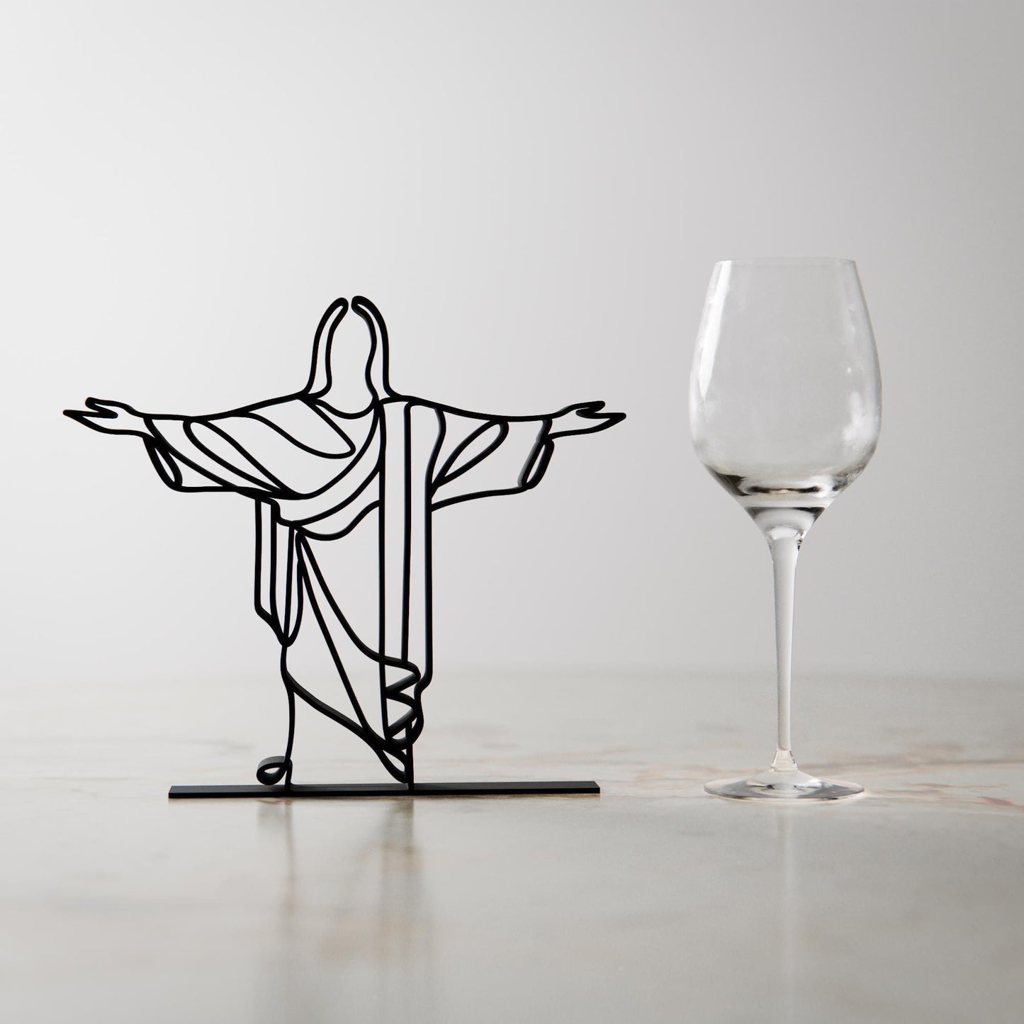 Christ the Redeemer - Customized Line Art Figure