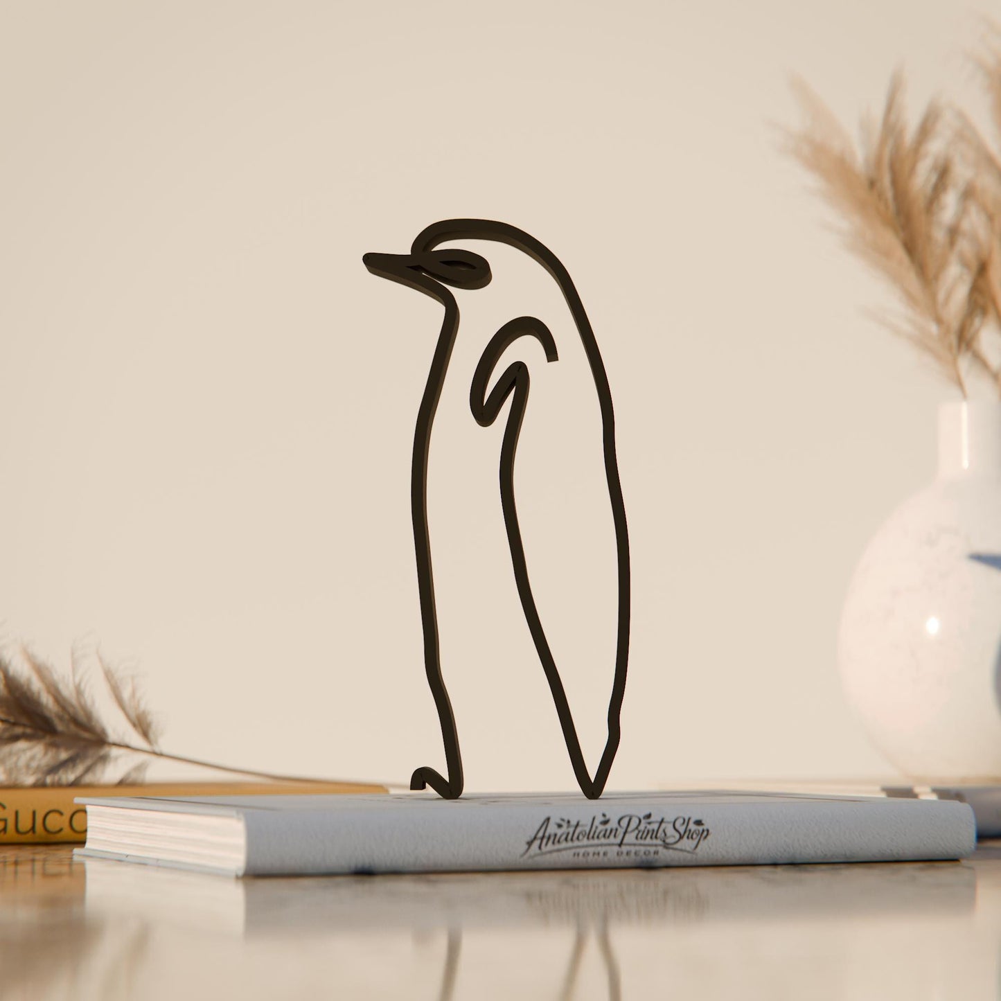 Picasso's Penguin - Line Art Figure