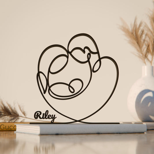 Newborn - Customized Line Art Figure