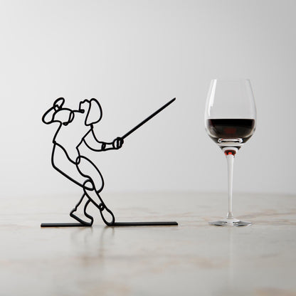 Fencer - Customized Line Art Figure