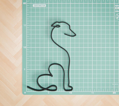 Italian Greyhound Dog 32 - Line Art Figure