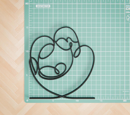 Newborn - Customized Line Art Figure