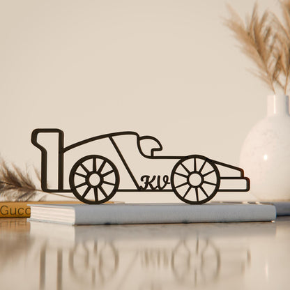 Formula F1 Racing Driver - Customized Line Art Figure