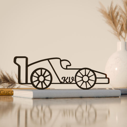 Formula F1 Racing Driver - Customized Line Art Figure