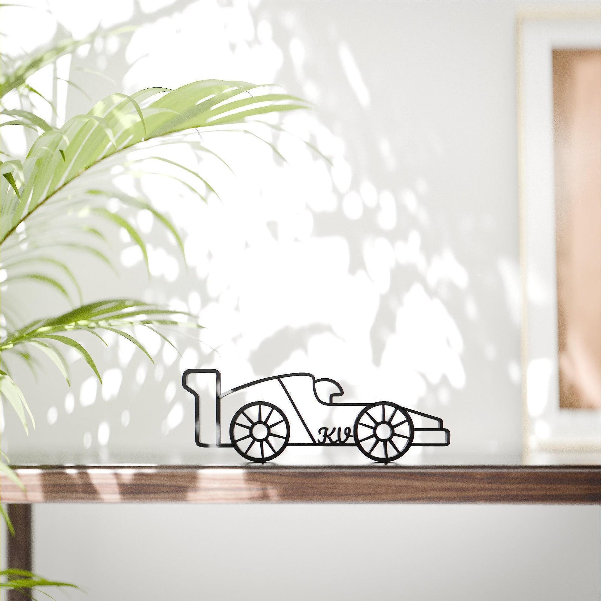 Formula F1 Racing Driver - Customized Line Art Figure